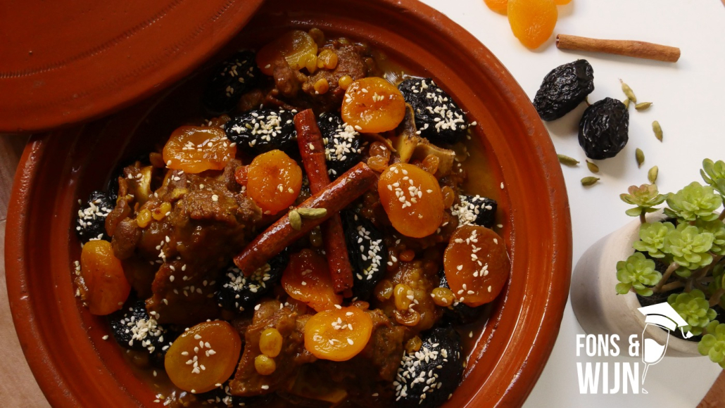Tajine met lamsvlees en abrikozen